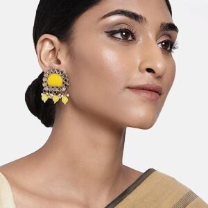 Women stylish fancy Gold Plated AD studded Earrings