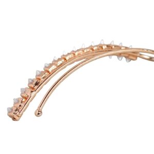 Rose-Gold plated AD Ear chains