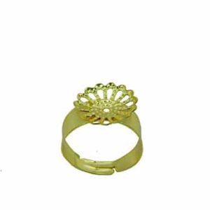 Accessher Jewellery Designing Adjustable Rings with Base Pack of 20