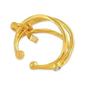 AccessHer Gold Color Brass Material Nose pin