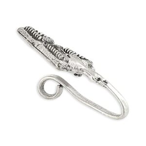 ACCESSHER Silver Color Alloy Material Tribal Nose Pin