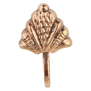 Gold Plated Antique triangle shaped Traditional Nose pin (nathni) girls and women NR1117GC12GC