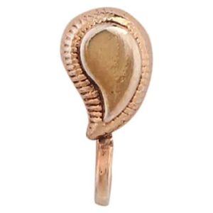 Gold Plated Antique kairi(mango) shaped Traditional Nose pin (nathni) girls and women NR1117GC16GC