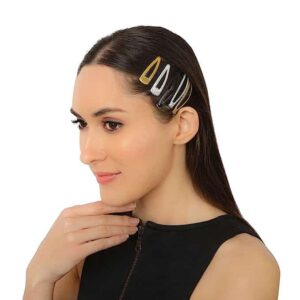 Set of 10 Glitter metal Tic Tac Hair Pin, Glitter, Tik-Tak Shimmer For girls