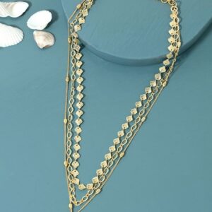 Gold-Plated Brass Layered Chain