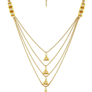 Gold Plated Long Kundan Necklace