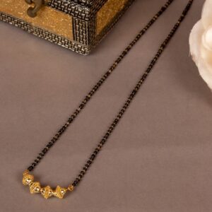 Black & Gold Plated Mangalsutra
