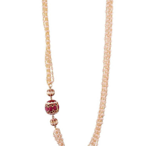 Ethnic Long Pearl Necklace