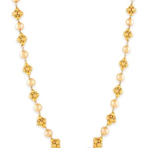 Women Gold-Plated Pearl Necklace