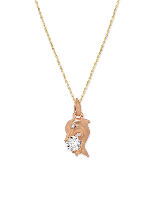 Rose Gold & Gold-Plated Chain With Pendant