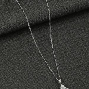 Silver-Toned & White Silver Silver-Plated Handcrafted Chain