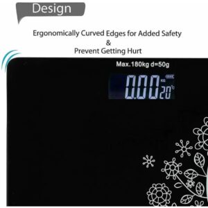 Kasrat Digital Weighing Scale With LCD Display (Black)