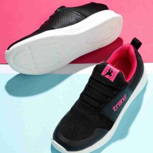 Trenz Turin Black Pink Women Walking Shoes