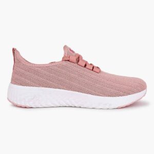 Trenz Knit Baby Pink Women Walking Shoes