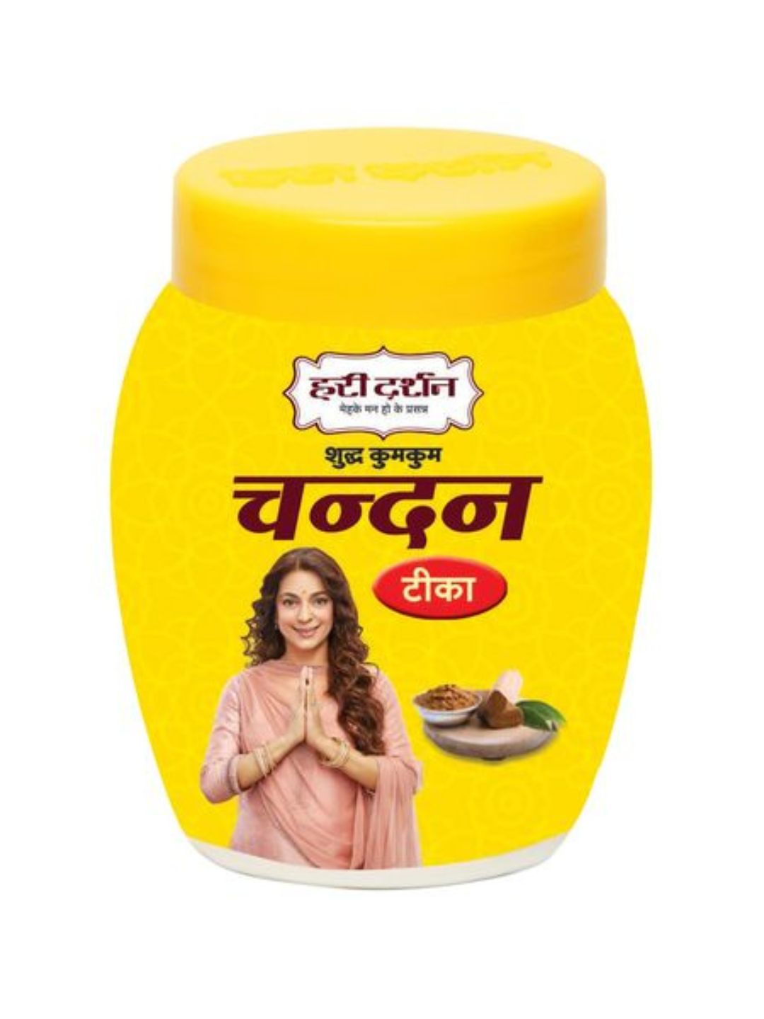 Hari Darshan Pure kumkum Chandan Tika 40g Yellow Color