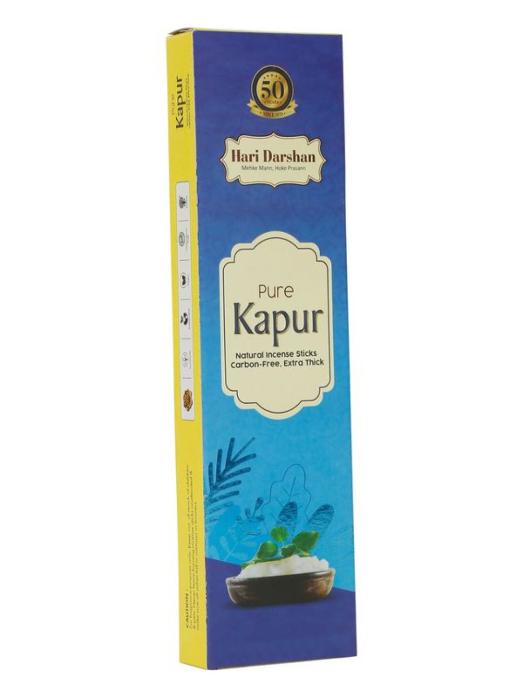 Hari Darshan Pure Kapur Natural Incense Sticks Carbon Free Agarbatti -60g