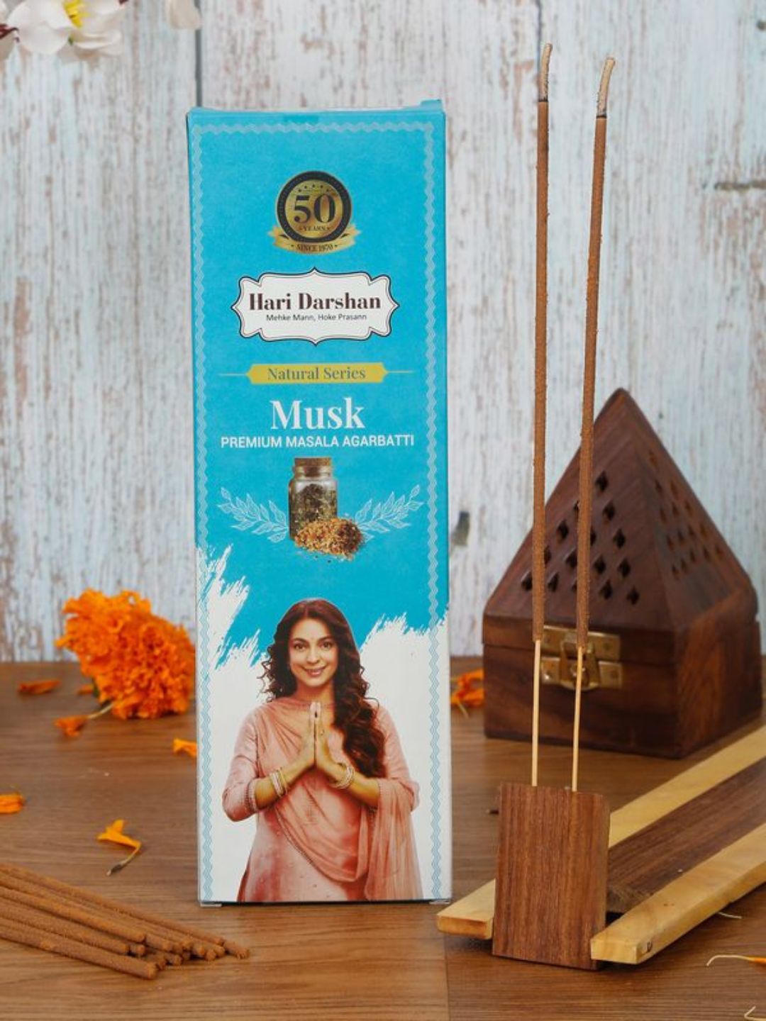 Hari Darshan Musk Premium Masala Agarbatti Natural Incense Sticks – 60g