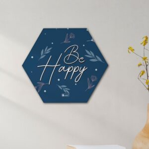 Indigifts Diwali Decoration for Home Hexagon Wall Decor Poster Frame- Set of 2, Frames for Wall Hanging, Wall Frames Quotes, Hexagone Frames Wall, Wall Frames for Office, Hexagone Frames for Craft