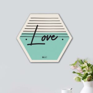 Indigifts Diwali Decoration for Home Hexagon Wall Decor Poster Frame- Set of 3, Wall Decoration Items for Frame, Wall Decoration Items for Frame, Poster Frames For Wall, Hexagone Frames Wall